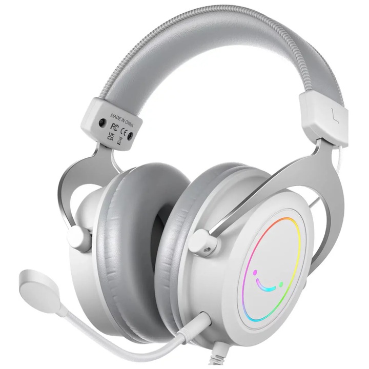 Fifine AmpliGame H9P casti cu fir cu microfon On-ear Roz
