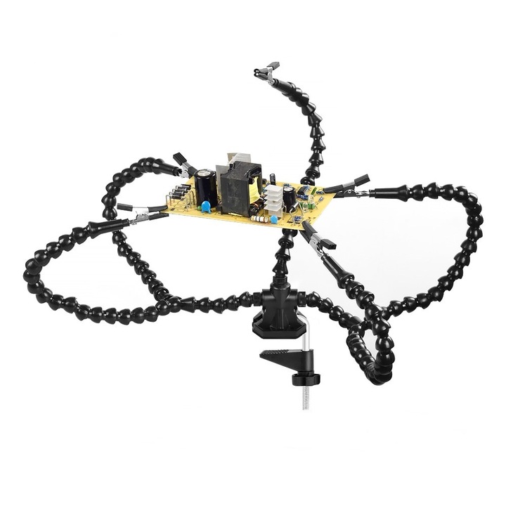 Suport de lipit, 5 brate, negru