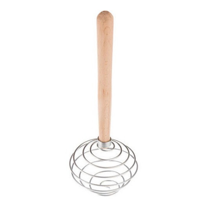 Tel para inox cu maner lemn