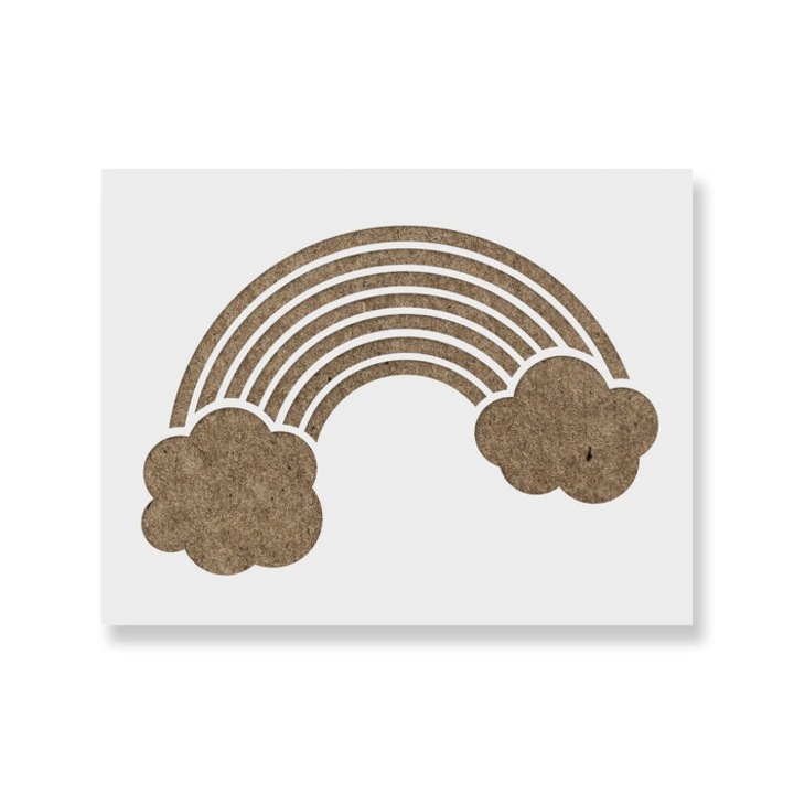 Sablon Perete vopsire, tencuiala 0.7mm Rainbow Refolosibil, model MXSP7195, 100 x 100 mm