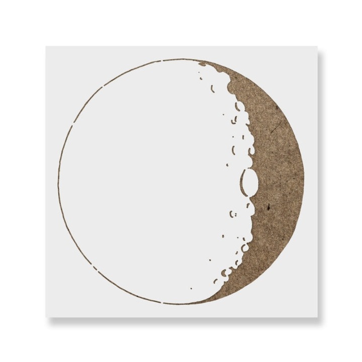 Sablon Perete vopsire, tencuiala 0.7mm Moon Refolosibil, model MXSP7188, 100 x 100 mm