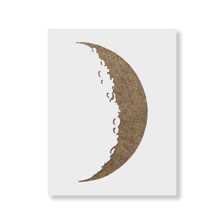 Sablon Perete vopsire, tencuiala 0.7mm Crescent Moon Refolosibil, model MXSP7198, 100 x 100 mm