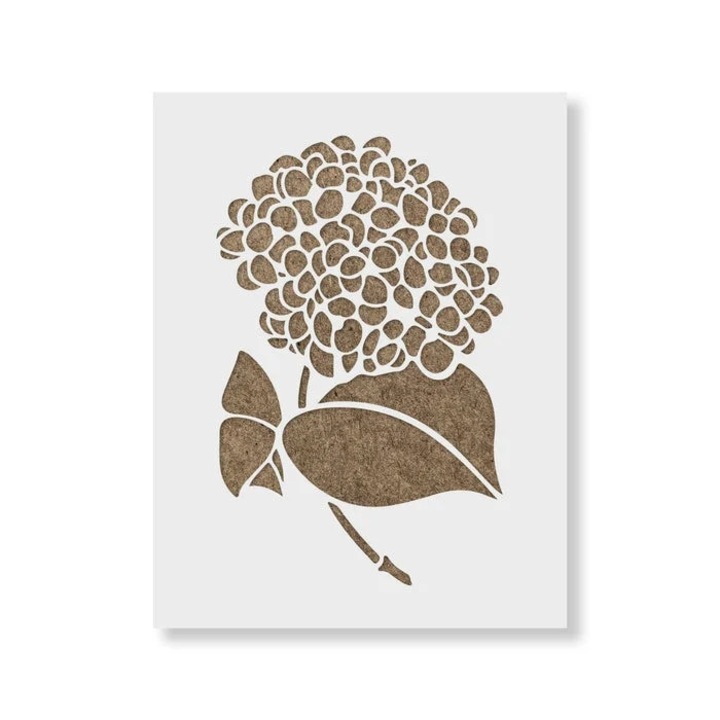 Sablon Perete vopsire, tencuiala 0.7mm Chrysanthemum Refolosibil, model MXSP7182, 200 x 200 mm