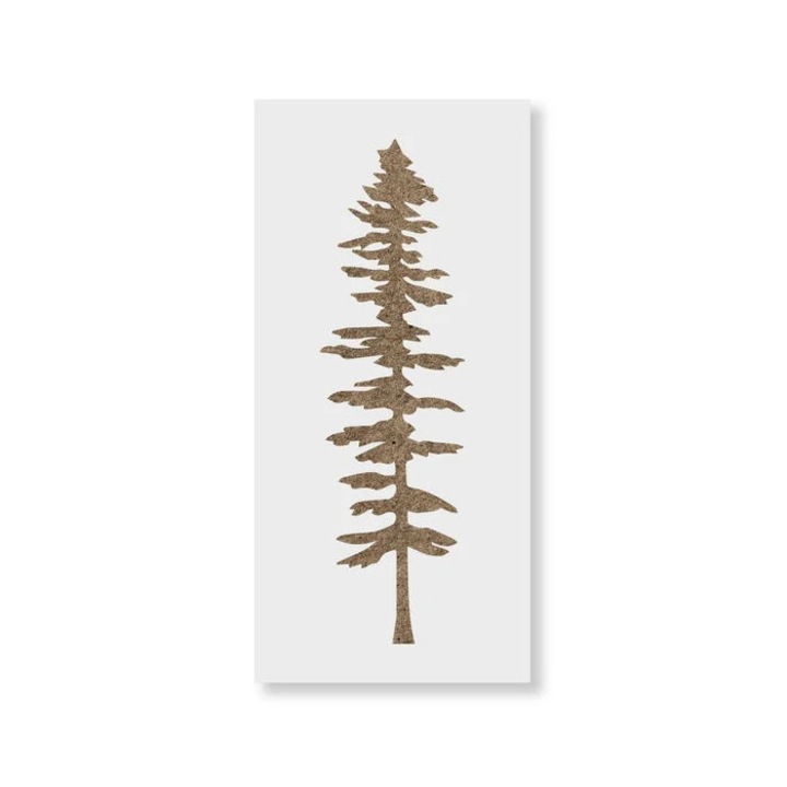Sablon Perete vopsire, tencuiala 0.7mm Tall Fir Tree Stencil Refolosibil, model MXSP7164, 200 x 200 mm