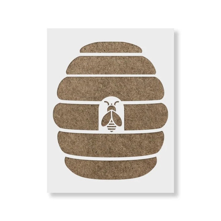 Sablon Perete vopsire, tencuiala 0.7mm Beehive Refolosibil, model MXSP7192, 200 x 200 mm