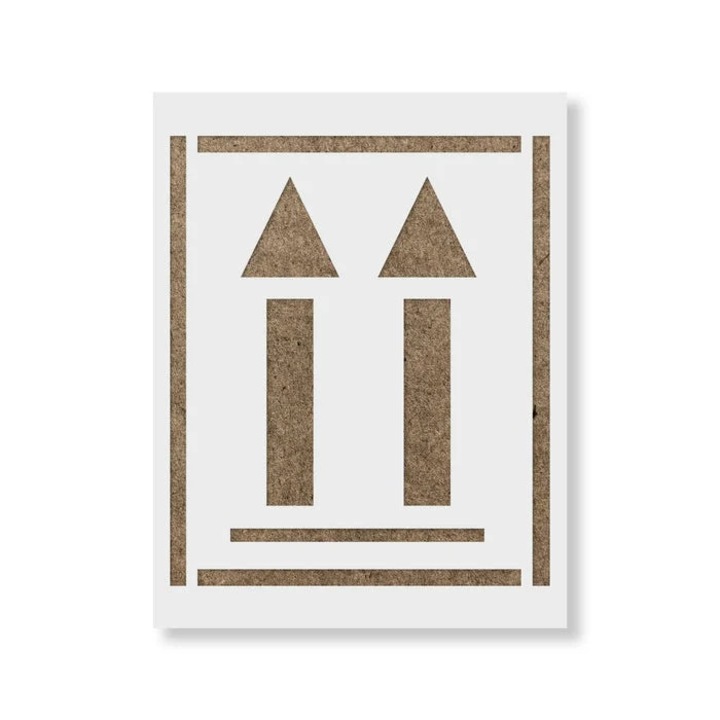 Sablon Perete vopsire, tencuiala 0.7mm Up Arrow Refolosibil, model MXSP7239, 100 x 100 mm, 0.70mm