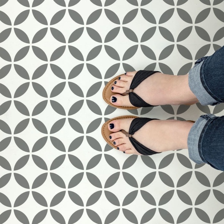 Sablon Perete vopsire, tencuiala 0.7mm Japanese Tile Stencil Refolosibil, model MXSP7258, 100 x 100 mm