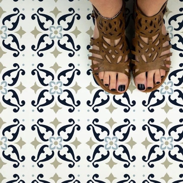 Sablon Perete vopsire, tencuiala 0.7mm Susanna Tile Stencil Refolosibil, model MXSP7278, 200 x 200 mm