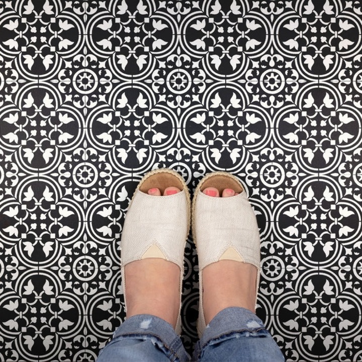 Sablon Perete vopsire, tencuiala 0.7mm Rosario Tile Stencil Refolosibil, model MXSP7261, 100 x 100 mm