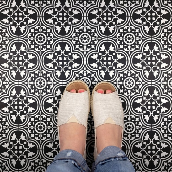 Sablon Perete vopsire, tencuiala 0.7mm Rosario Tile Stencil Refolosibil, model MXSP7261, 200 x 200 mm