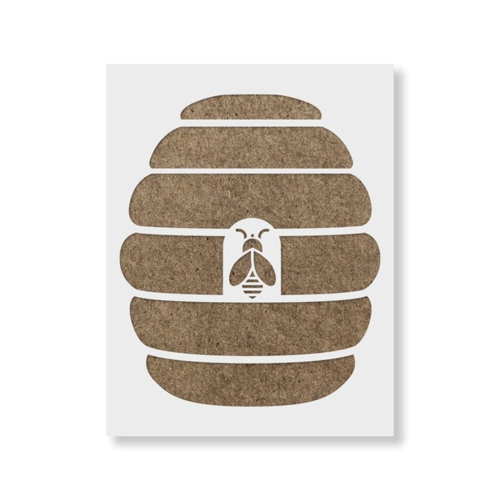 Sablon Perete vopsire, tencuiala 0.7mm Beehive Refolosibil, model MXSP7192, 100 x 100 mm