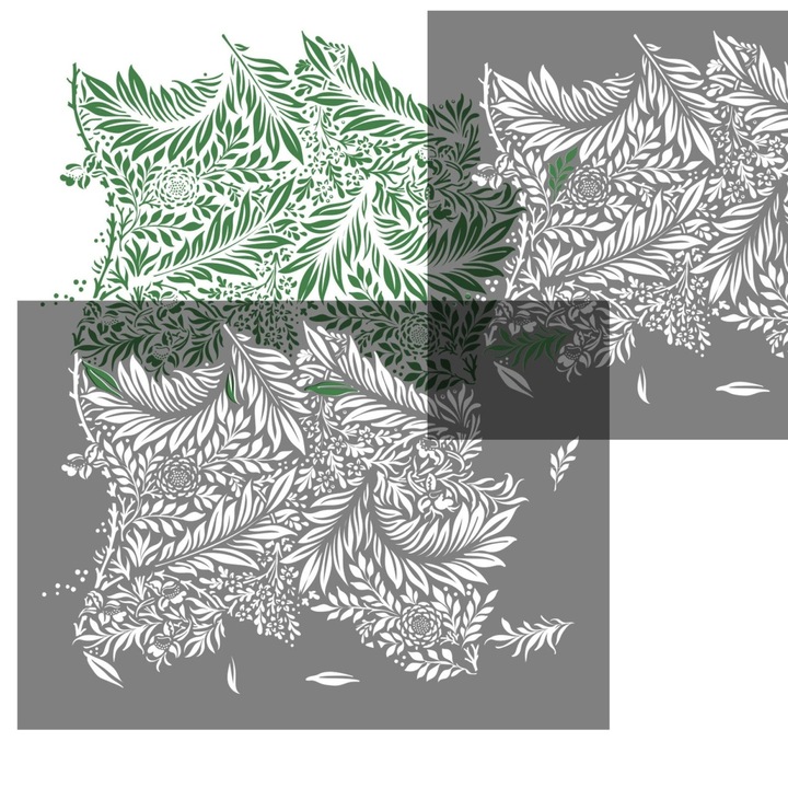 Sablon 563x570x0.7mm Larkspur Refolosibil, model MXSP7008