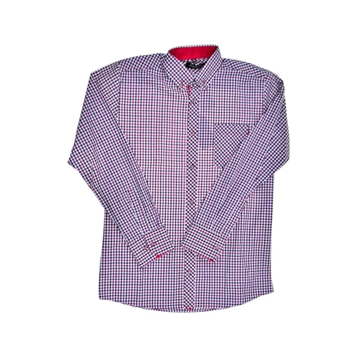 Camasa cu maneca lunga, in carouri, pentru baieti, Jankes JK010425-3, Multicolor 164 CM