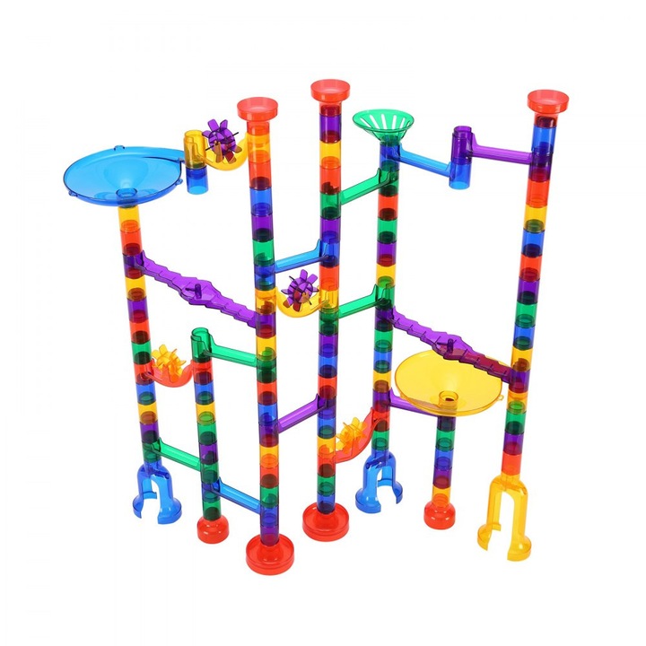 Set de Constructie Marble Run, cu Bile, 150 Piese, Multicolor