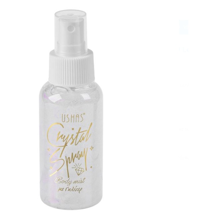 Body Mist holografikus fehér csillogó testspray 80ml
