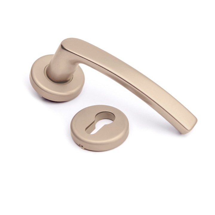 Maner usa Bati cu butuc pentru usi din lemn culoare sampanie