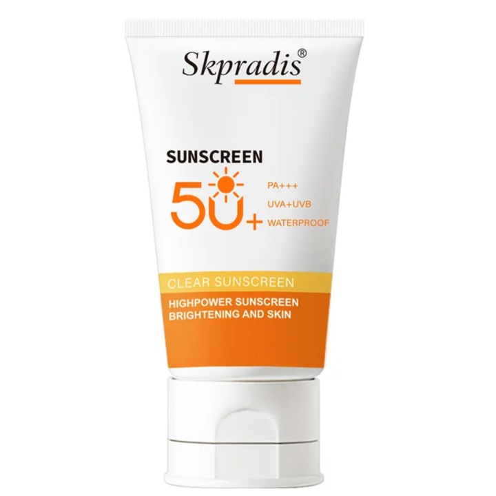 Skpradis SPF 50+ Водоустойчив слънцезащитен крем, 50гр