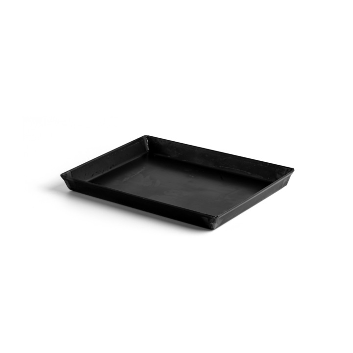 Tava rectangulara, antiaderenta, din otel albastru, 30x23 cm, Marcato Clasic