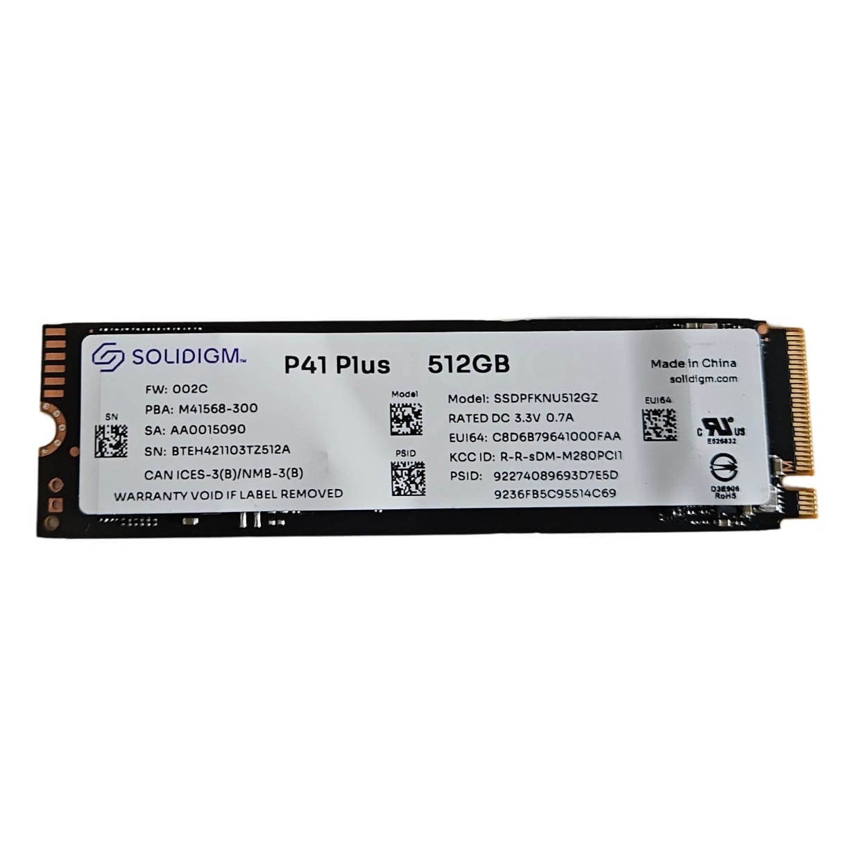 SSD NVME Solidigm 512GB PCIe P41 Plus - eMAG.ro