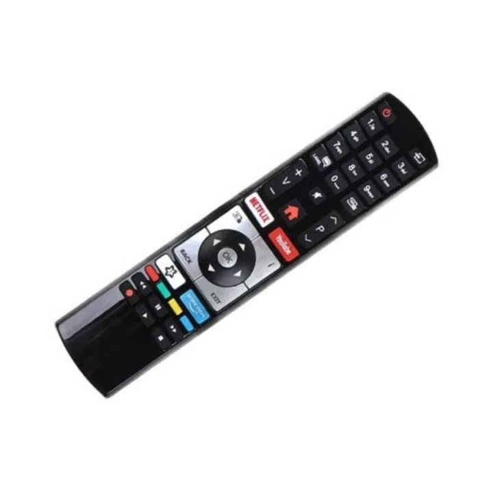 Telecomanda LCD compatibila cu Telefunken/Teletech RC4318, Alien, Negru