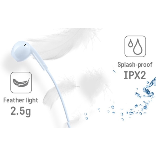 Casti JVC HA-FR17UC-A-U, Cu Fir, In-Ear, Microfon, USB-C, albastru deschis