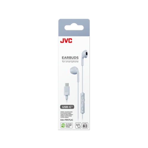 Casti JVC HA-FR17UC-A-U, Cu Fir, In-Ear, Microfon, USB-C, albastru deschis