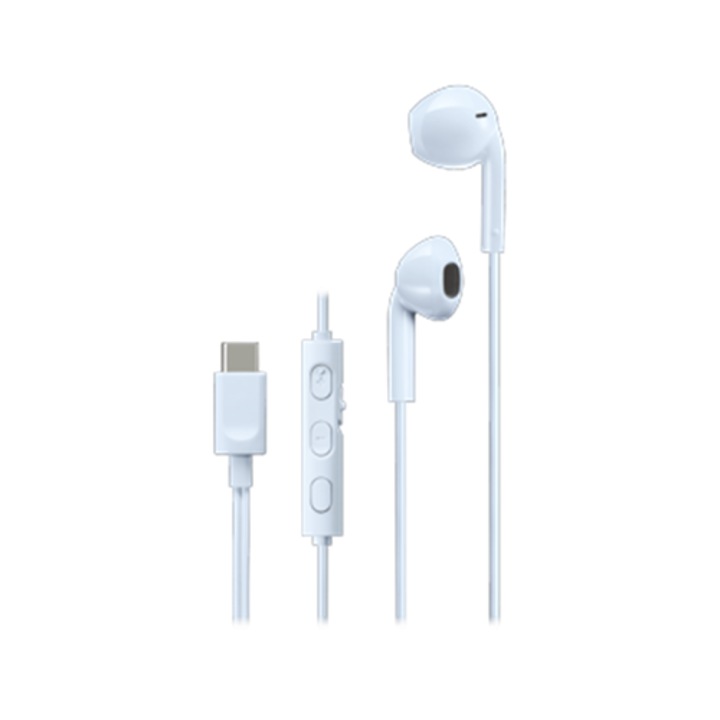 Casti JVC HA-FR17UC-A-U, Cu Fir, In-Ear, Microfon, USB-C, albastru deschis