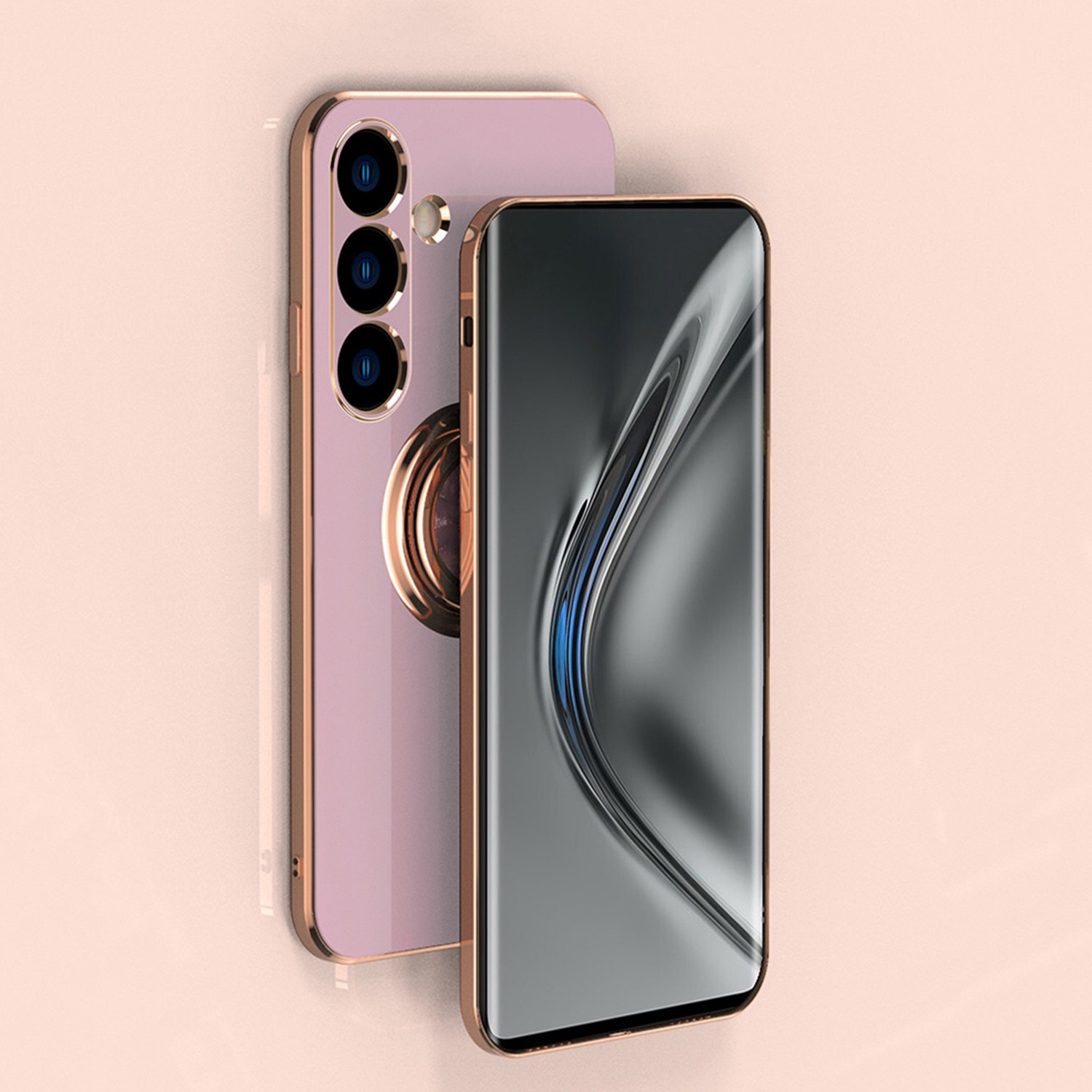 Husa telefon mobil rezistentă la șocuri, alb, pentru Samsung Galaxy S26 Ultra, protecție duală, suport pivotant 360°
