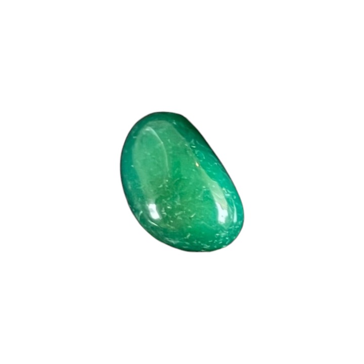 Piatra rulata din Agat verde, Druzy, pietre semipretioase, 4 cm