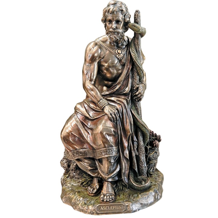 Фигурка Асклепий - гръцки бог на медицината Veronese Premium 24 см