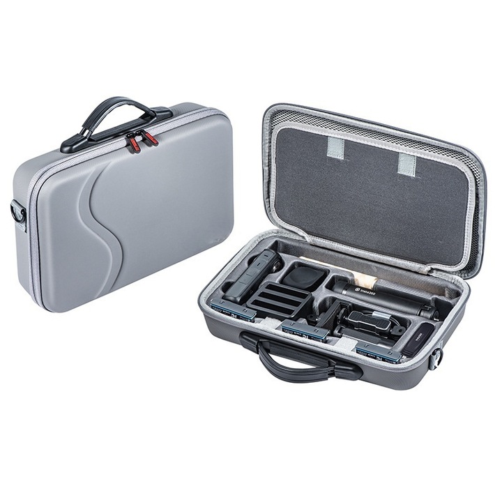 Geanta sport pentru camera foto, Insta 360 X4, 3L, impermeabila si rezistenta la uzura, rezistenta la impact, ecologica si fara miros, curea de umar Crossbody, compacta si portabila, gri