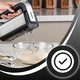 Mixer de Mana RETOO TechPro, Putere 300W, 5 Setari de Viteza, Functie Turbo, Buton de Eliberare a Agitatorului, Agitatoare din Otel Inoxidabil, Tensiune 220-240v~ 50/60hz, Lungime Cablu de Alimentare 96 cm, 13,5 X 19 X 8 cm, Argintiu, Negru