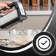 Mixer de Mana RETOO TechPro, Putere 300W, 5 Setari de Viteza, Functie Turbo, Buton de Eliberare a Agitatorului, Agitatoare din Otel Inoxidabil, Tensiune 220-240v~ 50/60hz, Lungime Cablu de Alimentare 96 cm, 13,5 X 19 X 8 cm, Argintiu, Negru