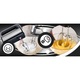 Mixer de Mana RETOO TechPro, Putere 300W, 5 Setari de Viteza, Functie Turbo, Buton de Eliberare a Agitatorului, Agitatoare din Otel Inoxidabil, Tensiune 220-240v~ 50/60hz, Lungime Cablu de Alimentare 96 cm, 13,5 X 19 X 8 cm, Argintiu, Negru