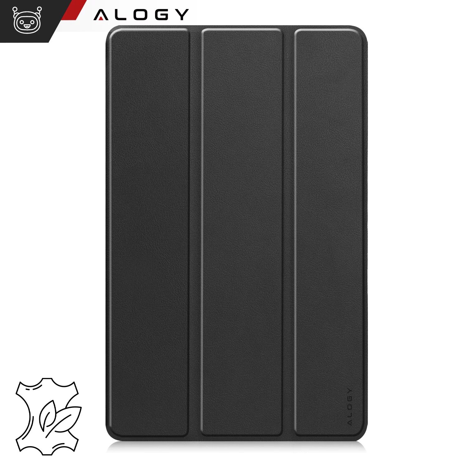 Husa pentru tableta Alogy Book Cover pentru Redmi Pad SE 8.7" 4G, neagra, cu functie Sleep/Wake Up, suport integrat
