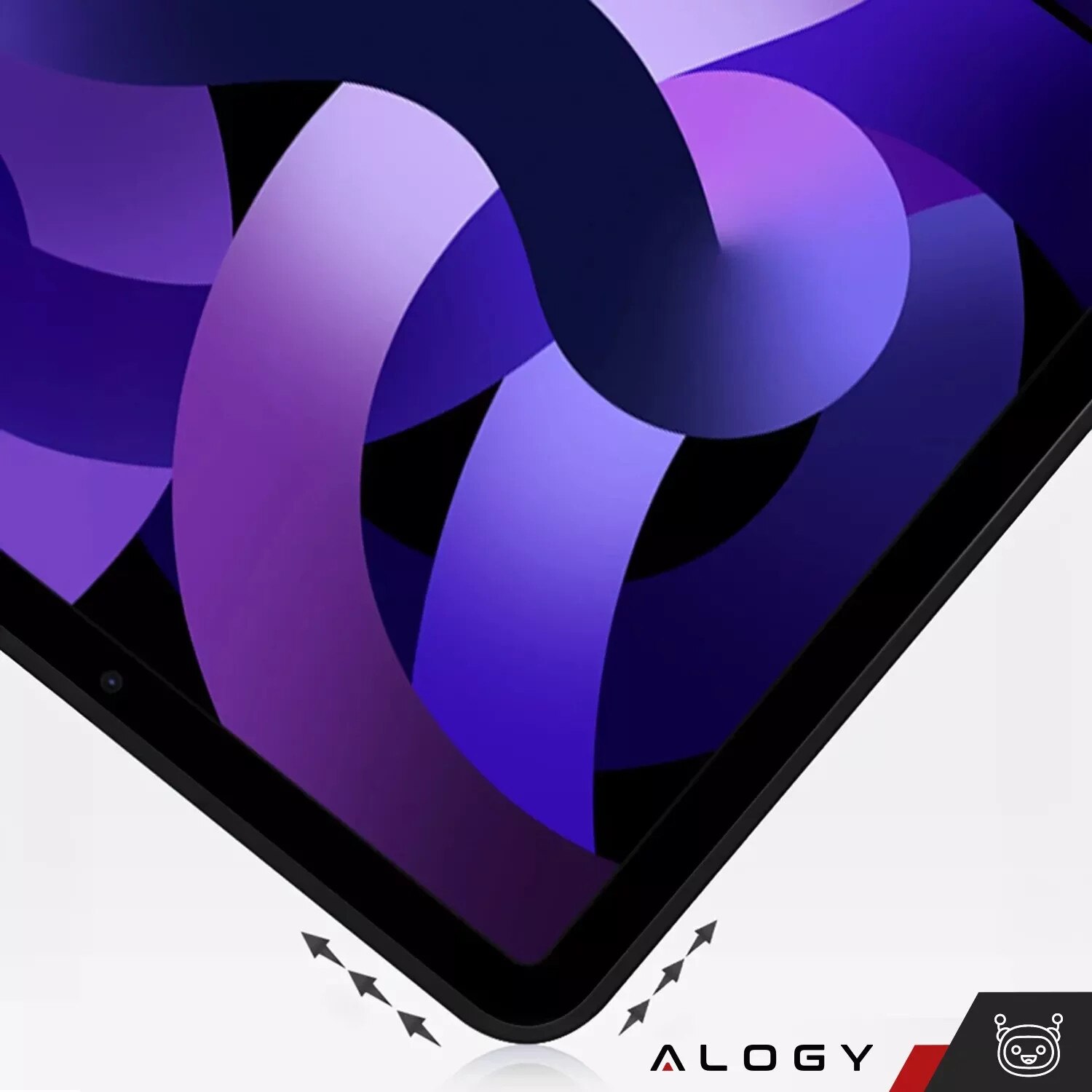 Etui Alogy Book Cover pentru Apple iPad 10.9" (10Gen) 2022, Cloudy Marble, functie Sleep/Wake Up, suport integrat