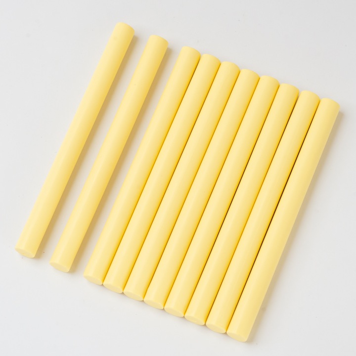Batoane ceara pentru sigilii de ceara, Mariart, culoare Galben deschis, diametru 11mm, cantitate pentru 60 sigilii, invitatii nunta, botez, artizanat, plicuri, papetarie evenimente