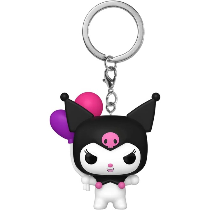 Ключодържател Funko Pop, Hello Kitty, Kuromi, BLN, 4 cm, Многоцветен