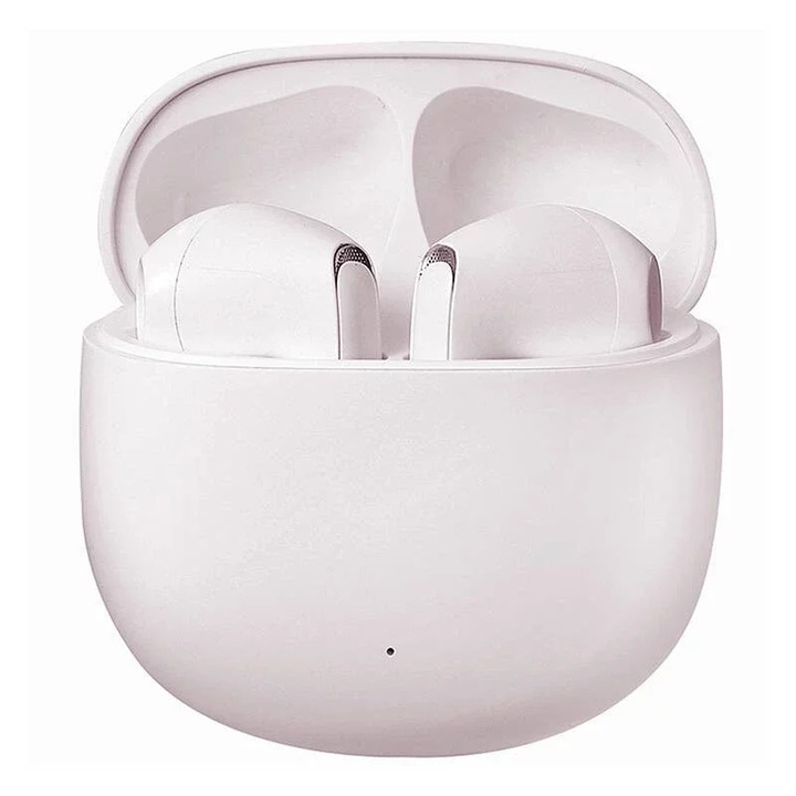 Casti Wireless Joyroom JR-FB1, roz pal, Bluetooth 5.3, impermeabile IP54, 7 ore autonomie