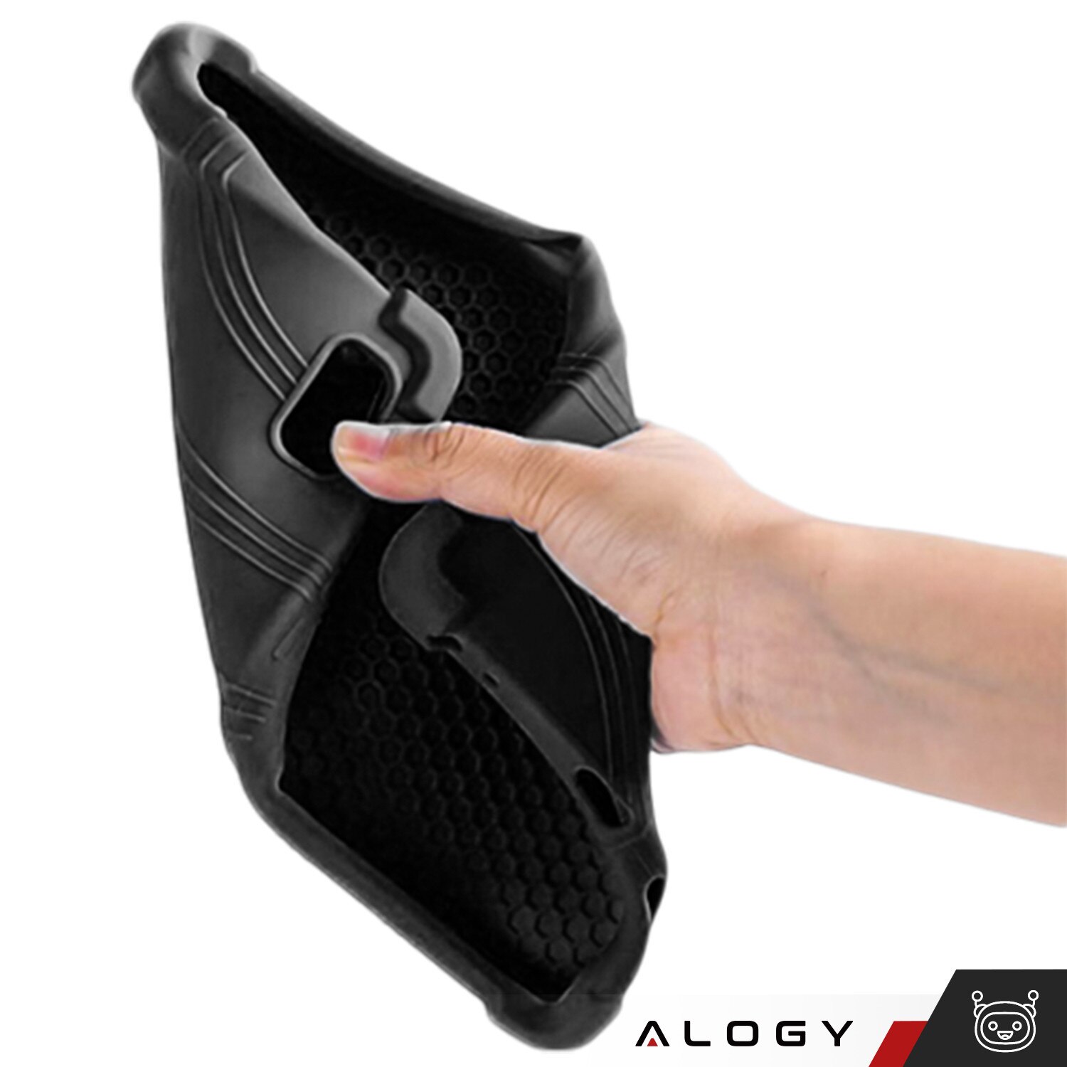 Etui Stand Case pentru TCL TAB 10 Gen2 8496G 10.36", protectie completa, suport, negru