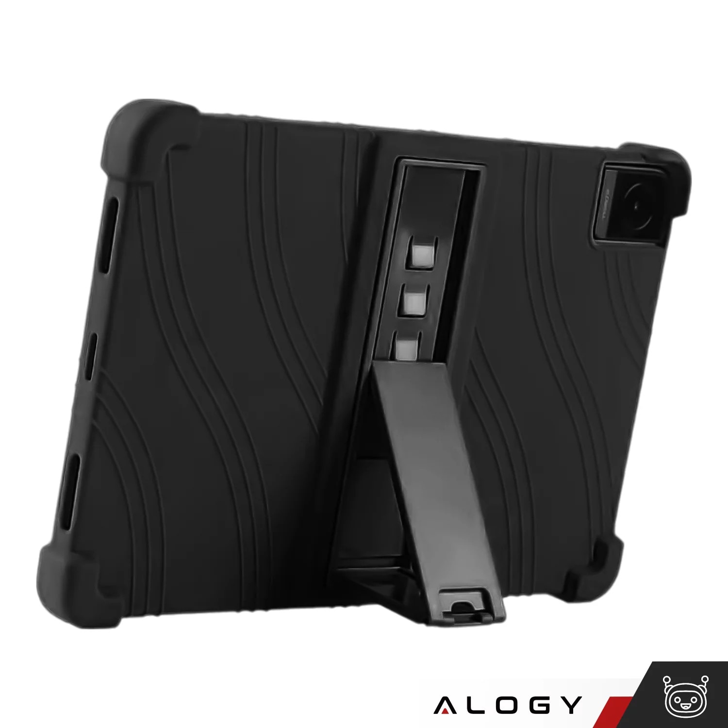 Etui Stand Case pentru TCL TAB 10 Gen2 8496G 10.36", protectie completa, suport, negru