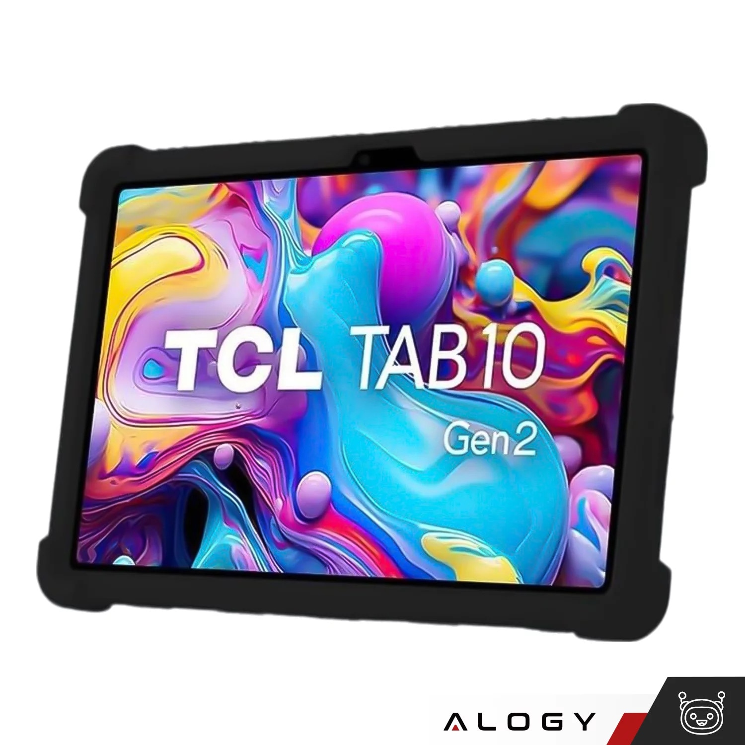 Etui Stand Case pentru TCL TAB 10 Gen2 8496G 10.36", protectie completa, suport, negru