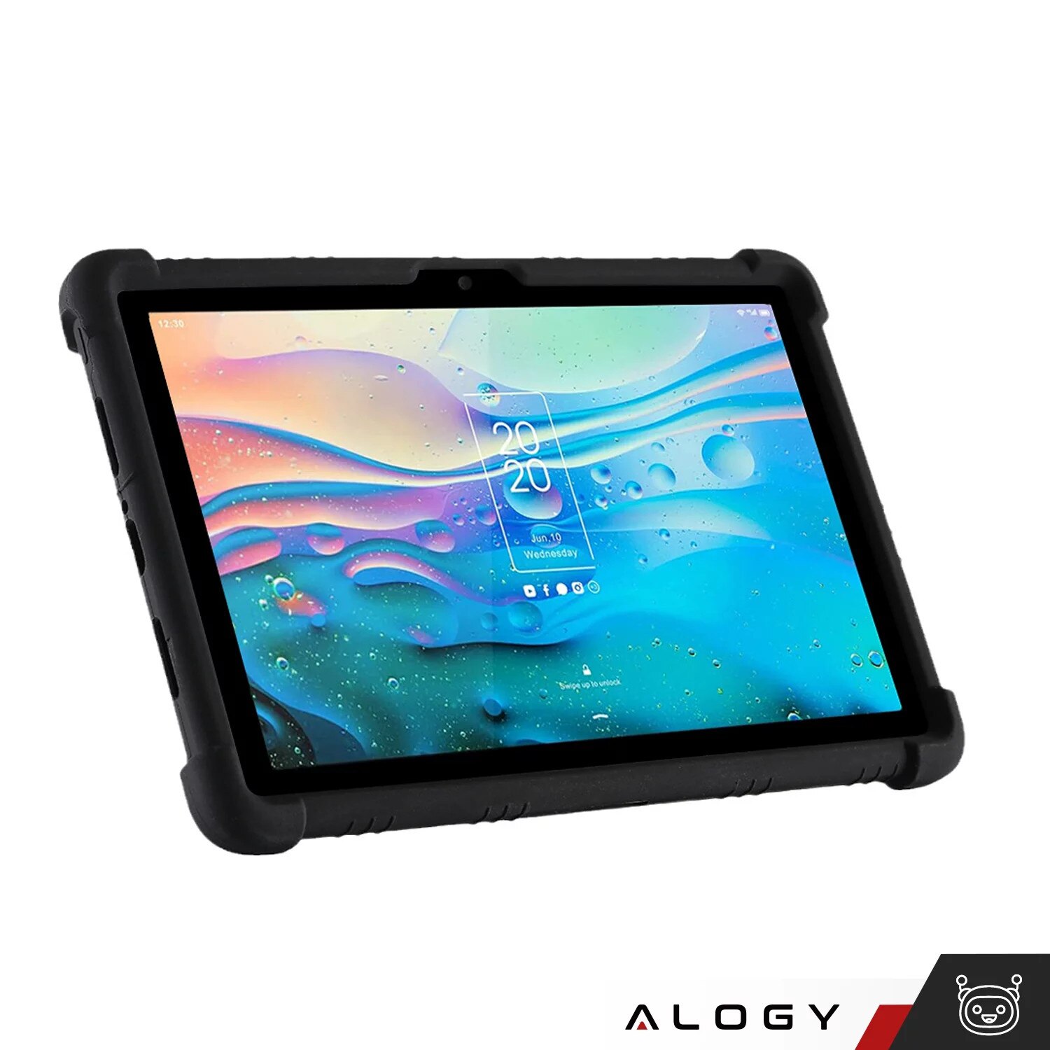 Etui Stand Case pentru TCL TAB 10 Gen2 8496G 10.36", protectie completa, suport, negru