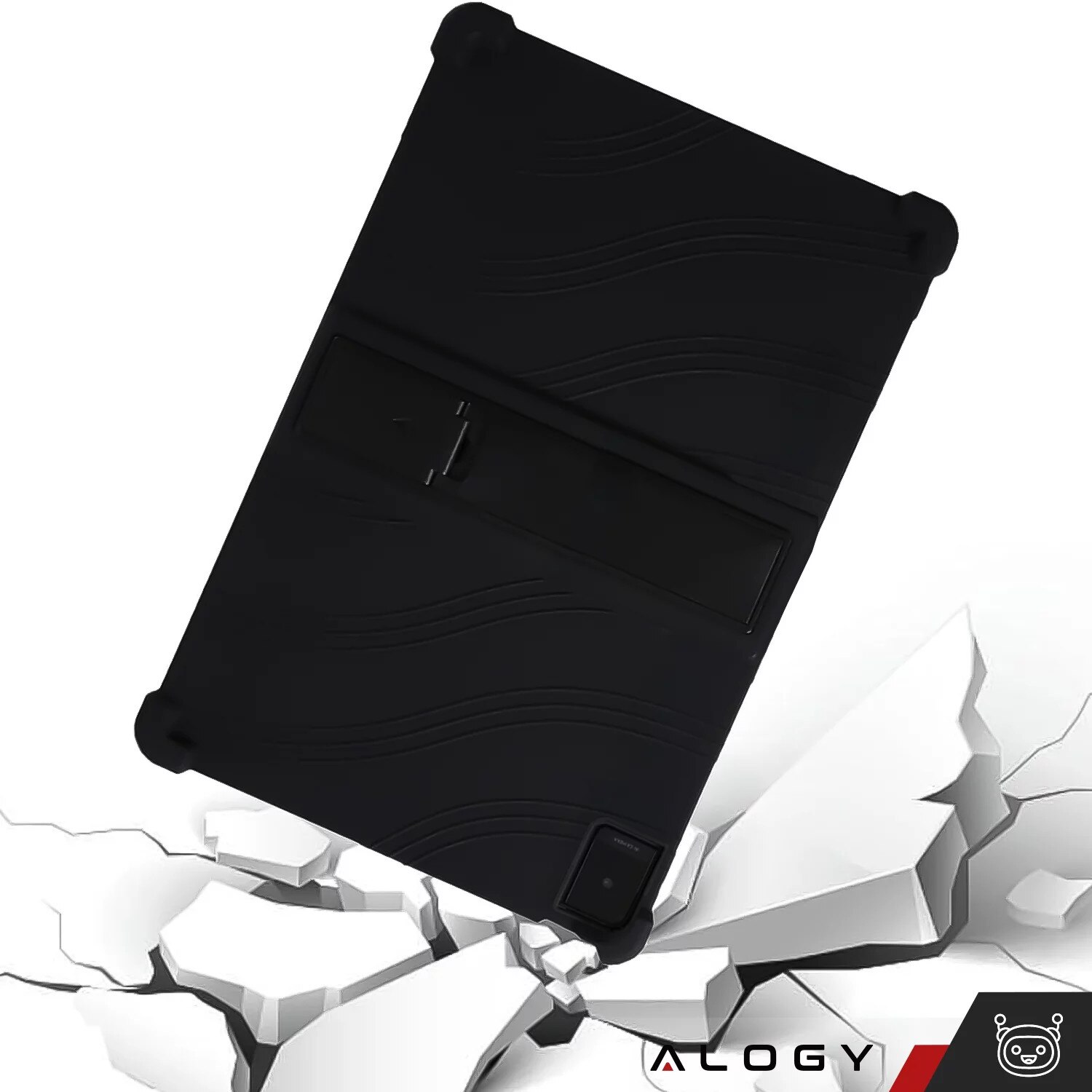 Etui Stand Case pentru TCL TAB 10 Gen2 8496G 10.36", protectie completa, suport, negru