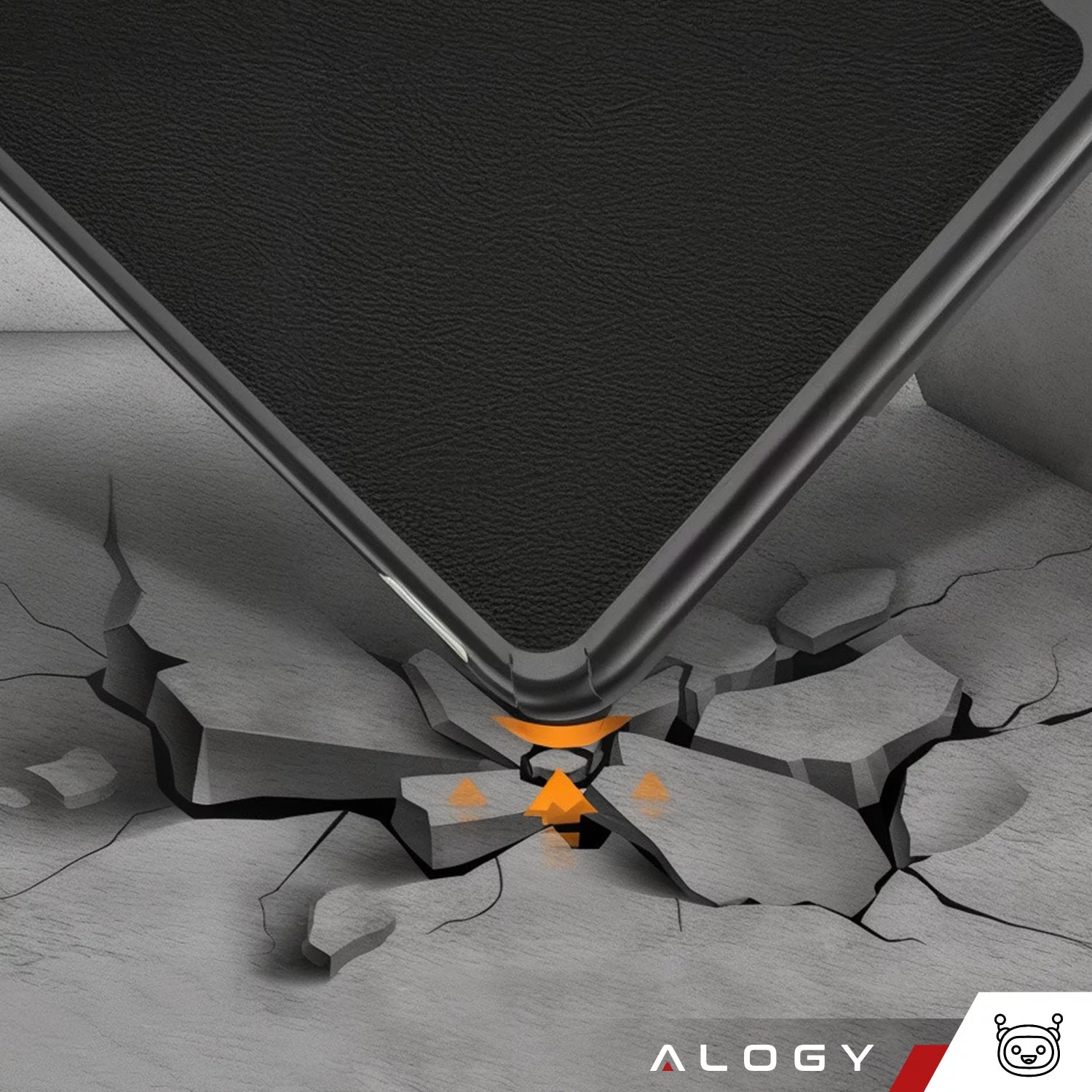Etui Alogy Book Cover Case pentru Xiaomi Mi Pad 6 / 6 Pro 11" 2023, negru, functie Sleep/Wake Up, suport integrat
