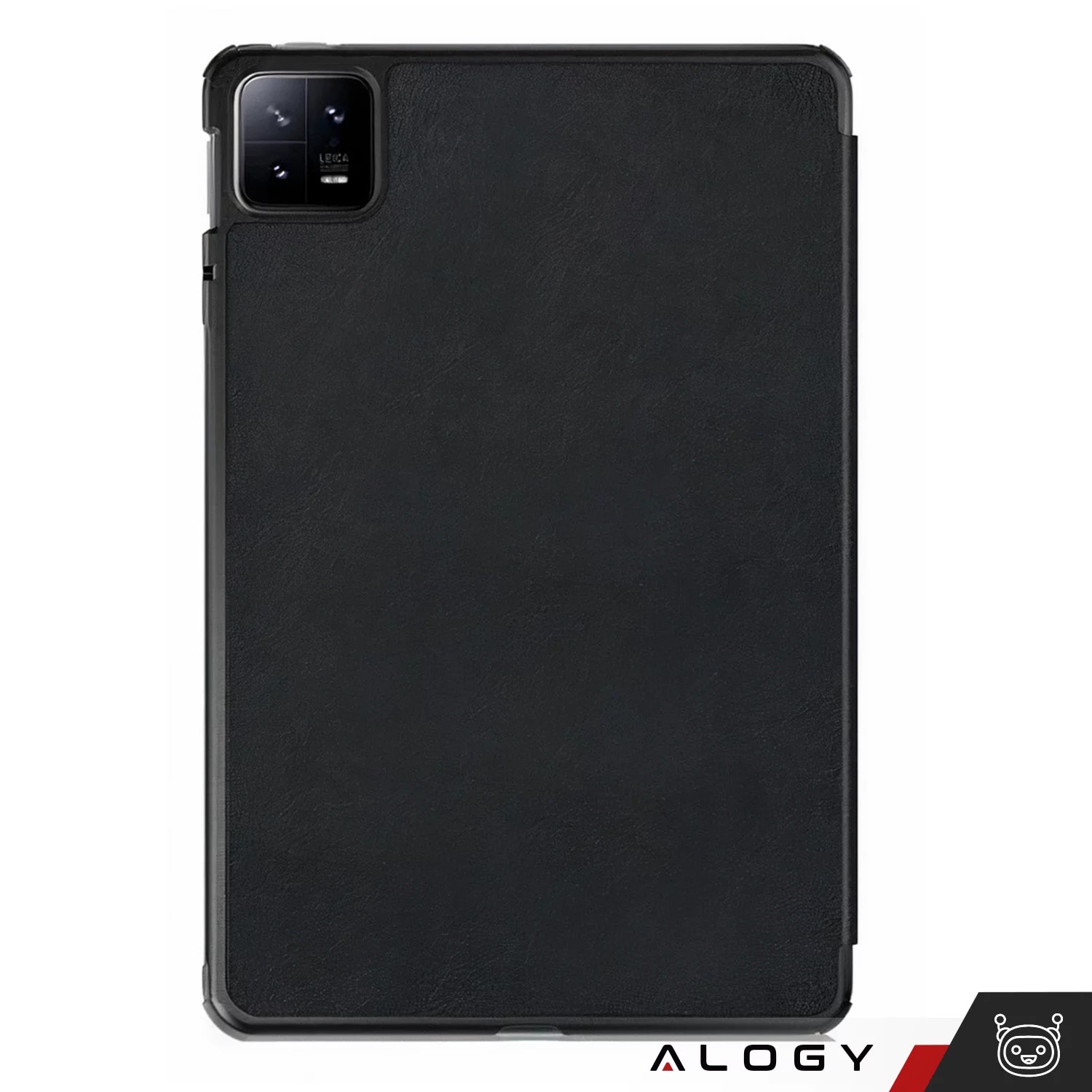 Etui Alogy Book Cover Case pentru Xiaomi Mi Pad 6 / 6 Pro 11" 2023, negru, functie Sleep/Wake Up, suport integrat