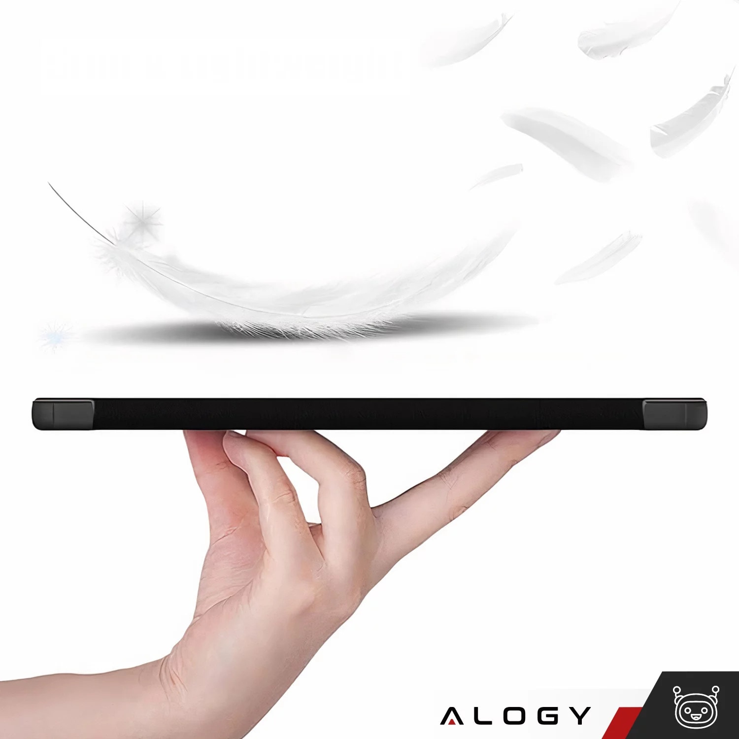 Etui Alogy Book Cover Case pentru Xiaomi Mi Pad 6 / 6 Pro 11" 2023, negru, functie Sleep/Wake Up, suport integrat