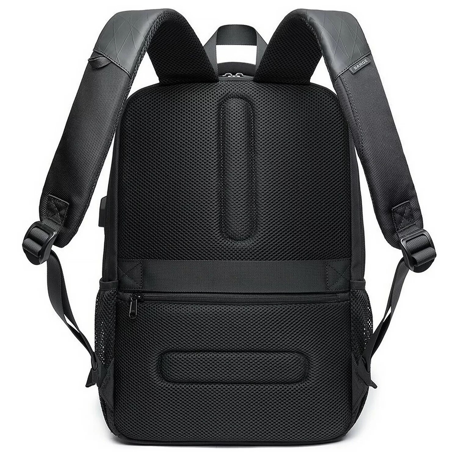 Rucsac waterproof pentru laptop 15,6" Bange, 45x30x16 cm, negru, cu port USB, capacitate 35 litri