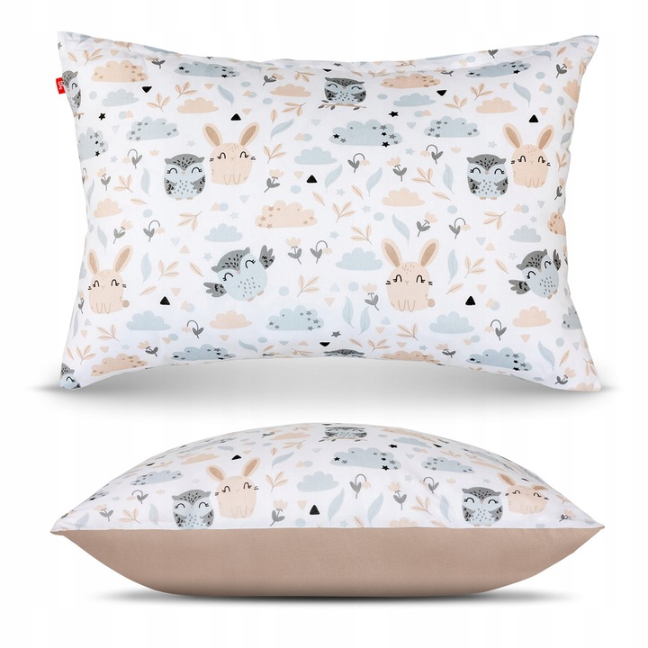 Párnahuzat, Softimi, Gyermekeknek 40x60, Hipoallergén, Cipzáros, Kellemes tapintású, Többszínű