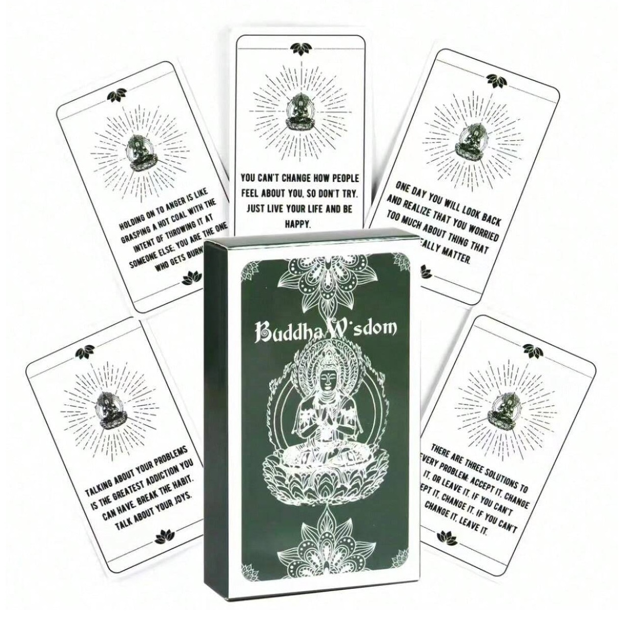 Pachet carti midi, Buddha Wisdom Oracle, 2024, 54 carduri, 10.5 x